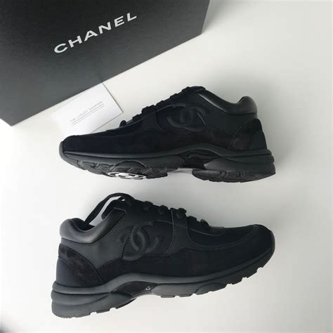 chanel triple black sneakers|chanel sneakers women's on sale.